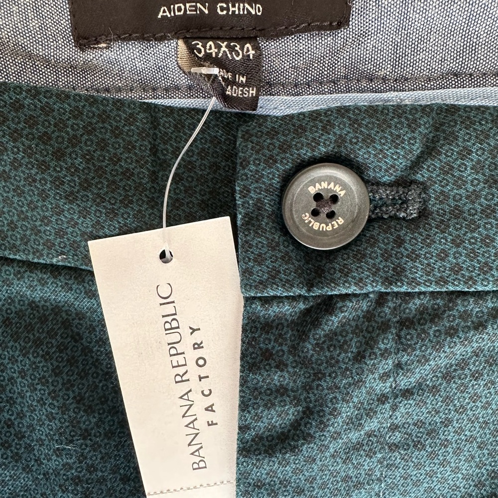 Banana Republic Factory Men's Teal Chino Pants